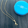 Skate Pendant Necklace - Gold