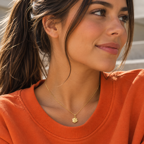 Clemson University Pendant Necklace - Gold