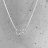 Horse Bit Equestrian Pendant Necklace - Silver