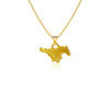 Southern Methodist Mustangs Pendant Necklace - Gold