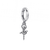 Ballet Dancer Bracelet Charm - Silver