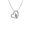 Marching Band Heart Necklace - Silver
