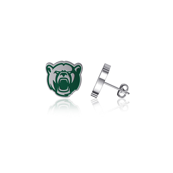 Baylor Bears Stud Earrings - Silver
