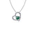 Baylor Bears Silver Heart Pendant Necklace