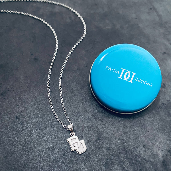 Baylor Bears Silver Pendant Necklace