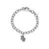 Baylor Bears Link Bracelet - Silver