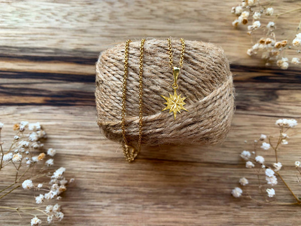 Bethlehem Star Gold Necklace