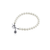 Basketball Pearl Bracelet - Silver
