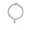 Basketball Link Bracelet - Silver