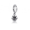Basketball Bracelet Charm - Silver