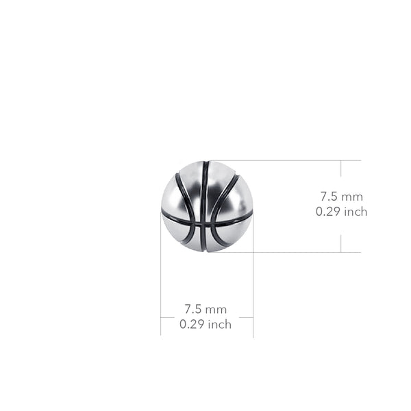 Basketball Link Bracelet - Silver
