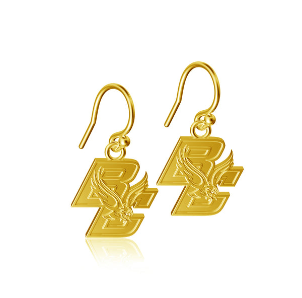 Boston College Eagles Dangle Earrings - Gold