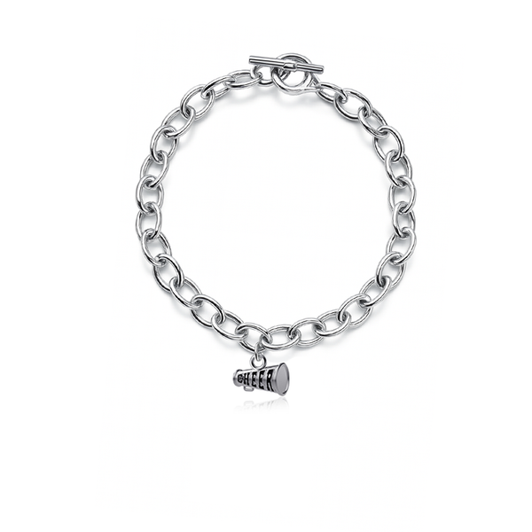 Cheer Link Bracelet - Silver
