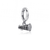Cheer Bracelet Charm - Silver