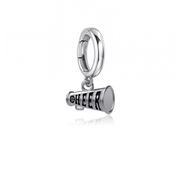 Cheer Bracelet Charm - Silver