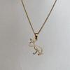 Chihuahua Pendant Necklace - Gold