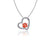 Clemson University Heart Necklace - Enamel