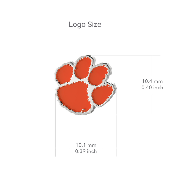 Clemson University Bracelet Charm - Enamel