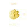 Clemson University Stud Earrings - Gold
