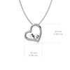 Comedy and Tragedy Mask Heart Necklace