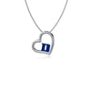 Duke University Heart Necklace - Enamel