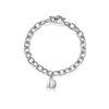 Duke University Link Bracelet - Silver