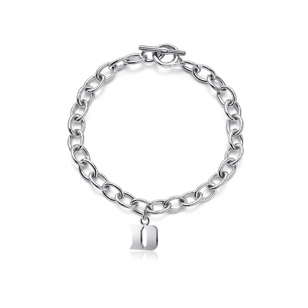 Duke University Link Bracelet - Silver