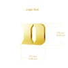 Duke University Dangle Earrings - Gold