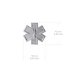 EMT Paramedic Pendant Necklace - Silver