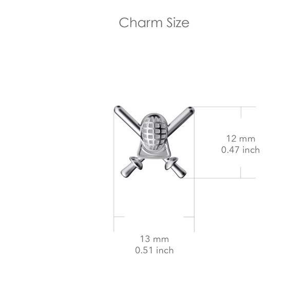Fencing Dangle Earrings - Silver