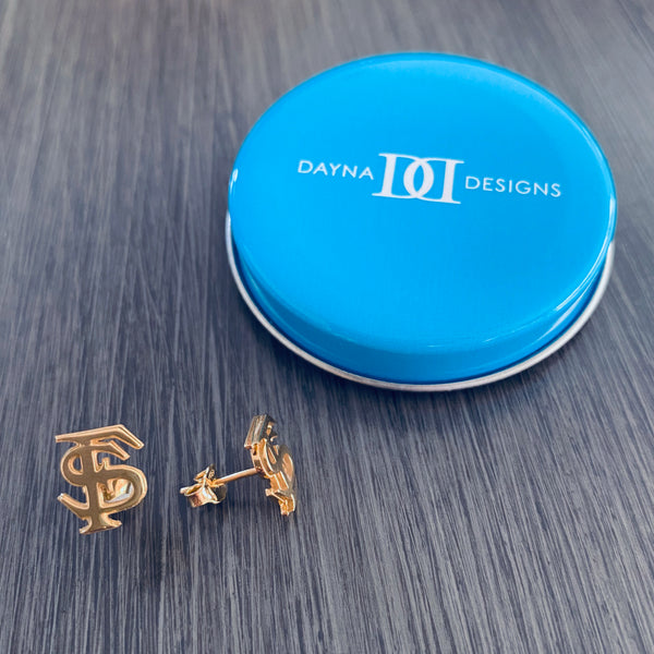 Florida State University Stud Earrings - Gold