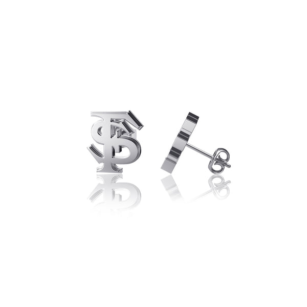 Florida State University Stud Earrings - Silver