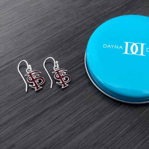Florida State University Dangle Earrings - Enamel