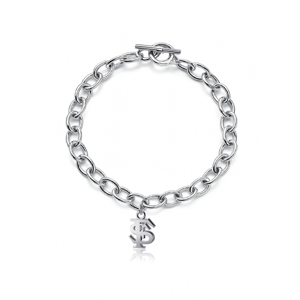 Florida State University Link Bracelet - Silver