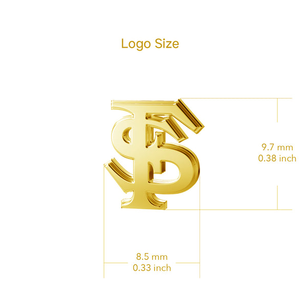Florida State University Stud Earrings - Gold