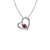 Football Heart Necklace - Enamel