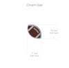 Football Dangle Earrings - Enamel