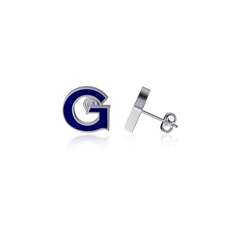 Georgetown Hoyas Post Earrings - Enamel