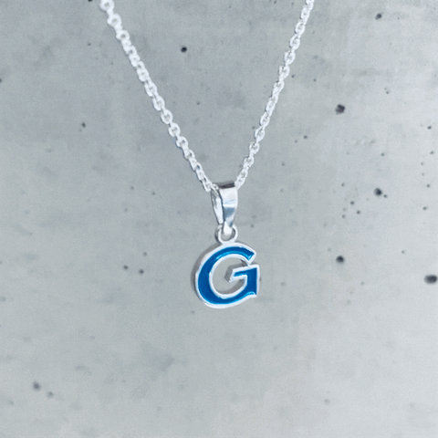 Georgetown Hoyas Pendant Necklace - Enamel