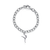Gymnastics Link Bracelet - Silver