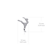 Gymnastics Link Bracelet - Silver