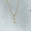 Hockey Pendant Necklace - Gold
