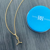 Hockey Pendant Necklace - Gold