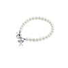 Lacrosse Sticks Pearl Bracelet - Silver