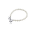 Lacrosse Sticks Pearl Bracelet - Silver