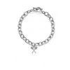 Lacrosse Sticks Link Bracelet - Silver