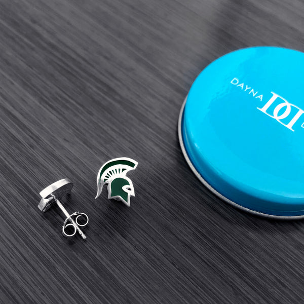 Michigan State University Stud Earrings - Enamel