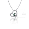 Michigan State University Heart Necklace - Enamel