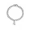 Michigan State University Link Bracelet - Silver