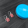 NC State University Dangle Earrings - Enamel